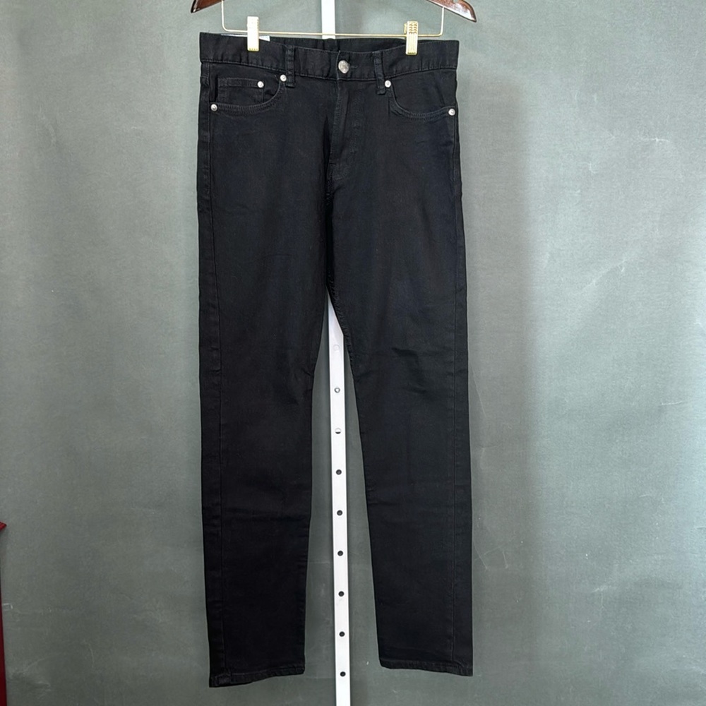&Denim Men's Slim Fit Stretchable Black Jeans Size 31/32